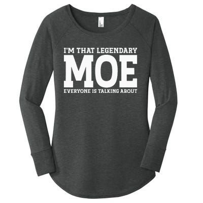 Moe Surname Funny Team Family Last Name Moe Women's Perfect Tri Tunic Long Sleeve Shirt