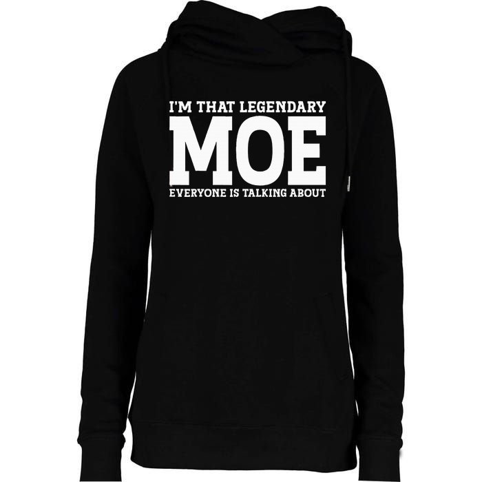 Moe Surname Funny Team Family Last Name Moe Womens Funnel Neck Pullover Hood