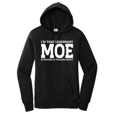 Moe Surname Funny Team Family Last Name Moe Women's Pullover Hoodie