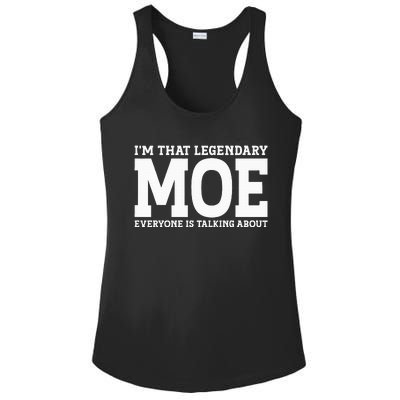 Moe Surname Funny Team Family Last Name Moe Ladies PosiCharge Competitor Racerback Tank