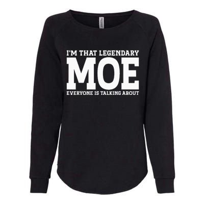 Moe Surname Funny Team Family Last Name Moe Womens California Wash Sweatshirt