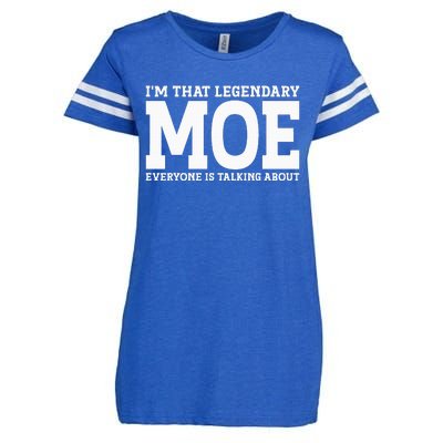 Moe Surname Funny Team Family Last Name Moe Enza Ladies Jersey Football T-Shirt