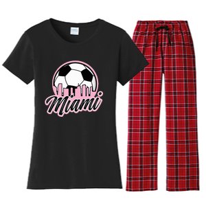 Miami Soccer Fans Related Products Women's Flannel Pajama Set