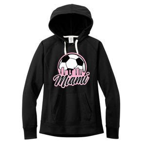 Miami Soccer Fans Related Products Women's Fleece Hoodie