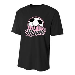 Miami Soccer Fans Related Products Youth Performance Sprint T-Shirt