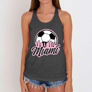 Miami Soccer Fans Related Products Women's Knotted Racerback Tank