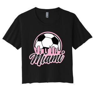 Miami Soccer Fans Related Products Women's Crop Top Tee