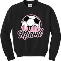 Miami Soccer Fans Related Products Kids Sweatshirt