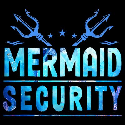 Mermaid Security Funny Dad Mermaid Family Mermaid Squad T-Shirt