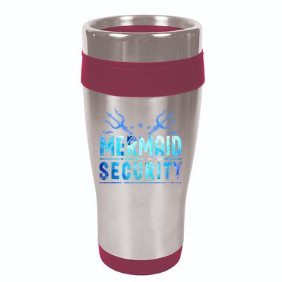 Mermaid Security Funny Dad Mermaid Family Mermaid Squad 16oz Travel Tumbler