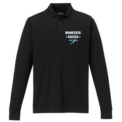 Minnesota Soccer Fan Gear Fc United Performance Long Sleeve Polo