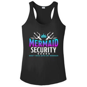 Mermaid Security Family Birthday Halloween Costume Ladies PosiCharge Competitor Racerback Tank