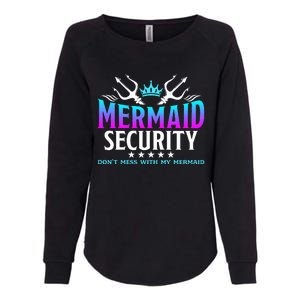 Mermaid Security Family Birthday Halloween Costume Womens California Wash Sweatshirt