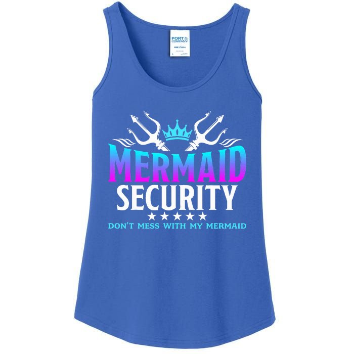 Mermaid Security Family Birthday Halloween Costume Ladies Essential Tank