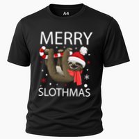 Merry Slothmas For Sloth Lovers Gift Cooling Performance Crew T-Shirt