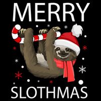 Merry Slothmas For Sloth Lovers Gift Cooling Performance Crew T-Shirt