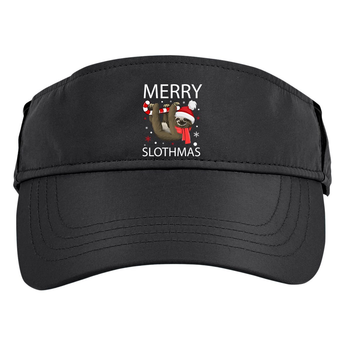Merry Slothmas For Sloth Lovers Gift Adult Drive Performance Visor
