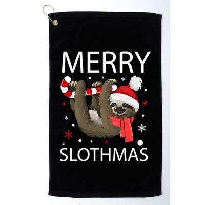 Merry Slothmas For Sloth Lovers Gift Golf Towel