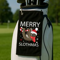 Merry Slothmas For Sloth Lovers Gift Golf Towel