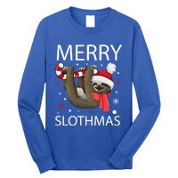 Merry Slothmas For Sloth Lovers Gift Long Sleeve Shirt