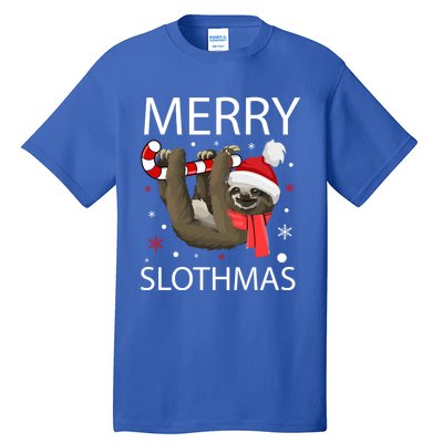 Merry Slothmas For Sloth Lovers Gift Tall T-Shirt