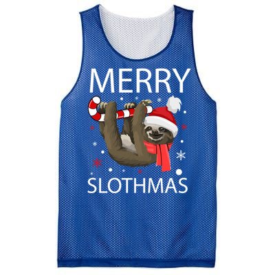 Merry Slothmas For Sloth Lovers Gift Mesh Reversible Basketball Jersey Tank