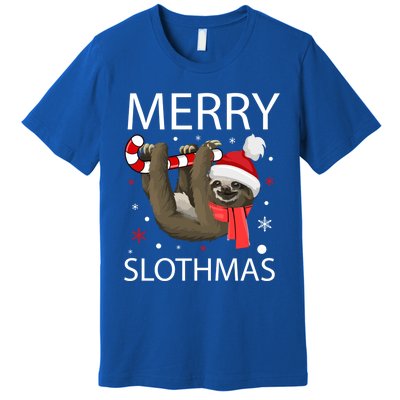 Merry Slothmas For Sloth Lovers Gift Premium T-Shirt