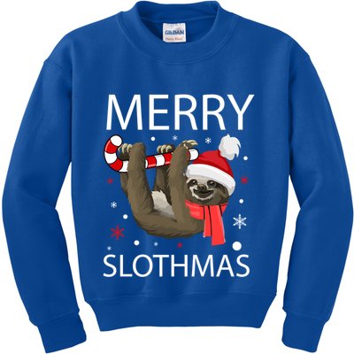 Merry Slothmas For Sloth Lovers Gift Kids Sweatshirt