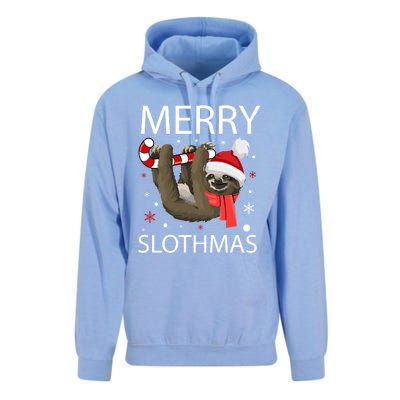 Merry Slothmas For Sloth Lovers Gift Unisex Surf Hoodie