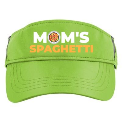 Mom's Spaghetti Funny Gift Adult Drive Performance Visor