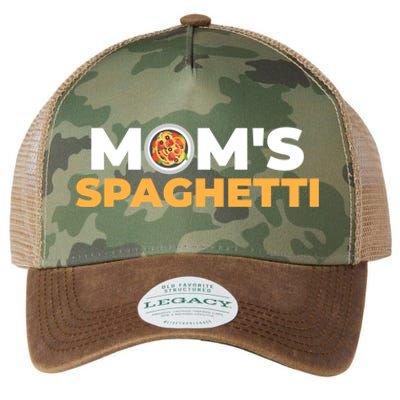 Mom's Spaghetti Funny Gift Legacy Tie Dye Trucker Hat