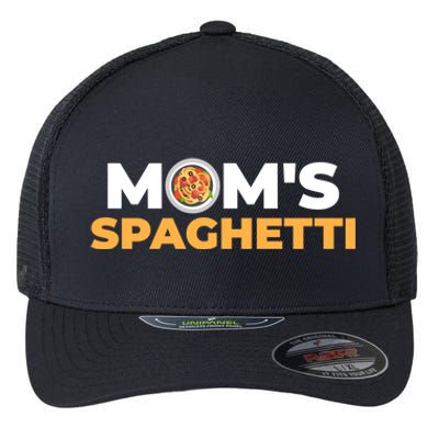 Mom's Spaghetti Funny Gift Flexfit Unipanel Trucker Cap