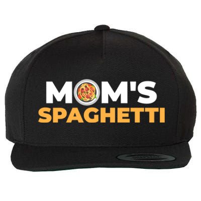 Mom's Spaghetti Funny Gift Wool Snapback Cap