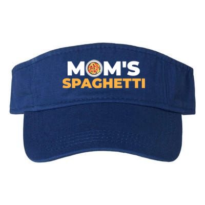 Mom's Spaghetti Funny Gift Valucap Bio-Washed Visor