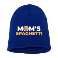 Mom's Spaghetti Funny Gift Short Acrylic Beanie