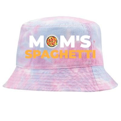 Mom's Spaghetti Funny Gift Tie-Dyed Bucket Hat