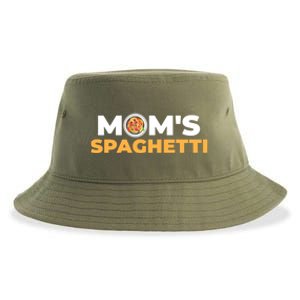 Mom's Spaghetti Funny Gift Sustainable Bucket Hat