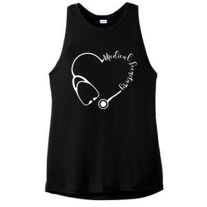 Medical Secretary Funny Gift Medical Administrative Assistant Outfit Gift Ladies PosiCharge Tri-Blend Wicking Tank