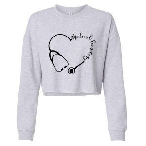 Medical Secretary Funny Gift Medical Administrative Assistant Outfit Gift Cropped Pullover Crew