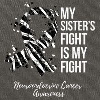 My Sister’s Fight My Fight Neuroendocrine Cancer Awareness Cotton Canvas Backpack