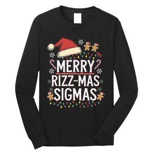 Merry Sigmas Funny Gen Alpha Xmas Santa Christmas Long Sleeve Shirt