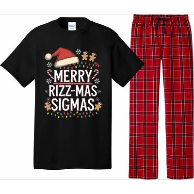 Merry Sigmas Funny Gen Alpha Xmas Santa Christmas Pajama Set