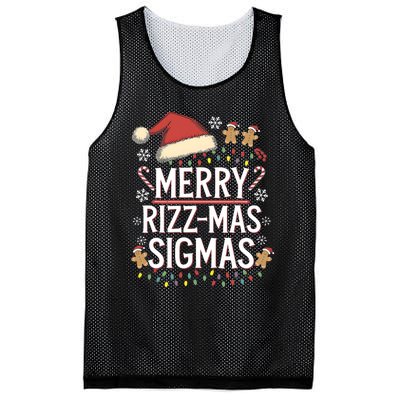 Merry Sigmas Funny Gen Alpha Xmas Santa Christmas Mesh Reversible Basketball Jersey Tank