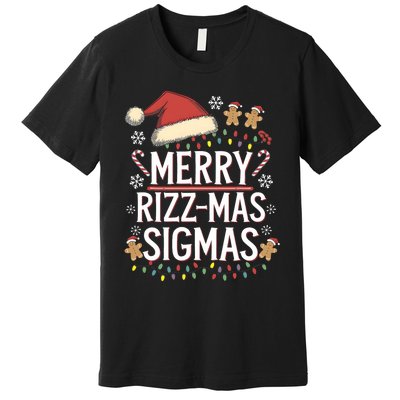 Merry Sigmas Funny Gen Alpha Xmas Santa Christmas Premium T-Shirt