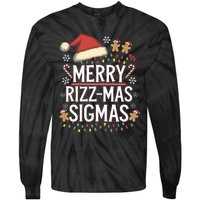 Merry Sigmas Funny Gen Alpha Xmas Santa Christmas Tie-Dye Long Sleeve Shirt