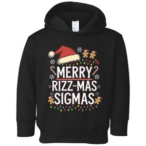 Merry Sigmas Funny Gen Alpha Xmas Santa Christmas Toddler Hoodie