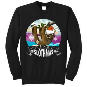 Merry Slothmas Funny Christmas Gift Sweatshirt