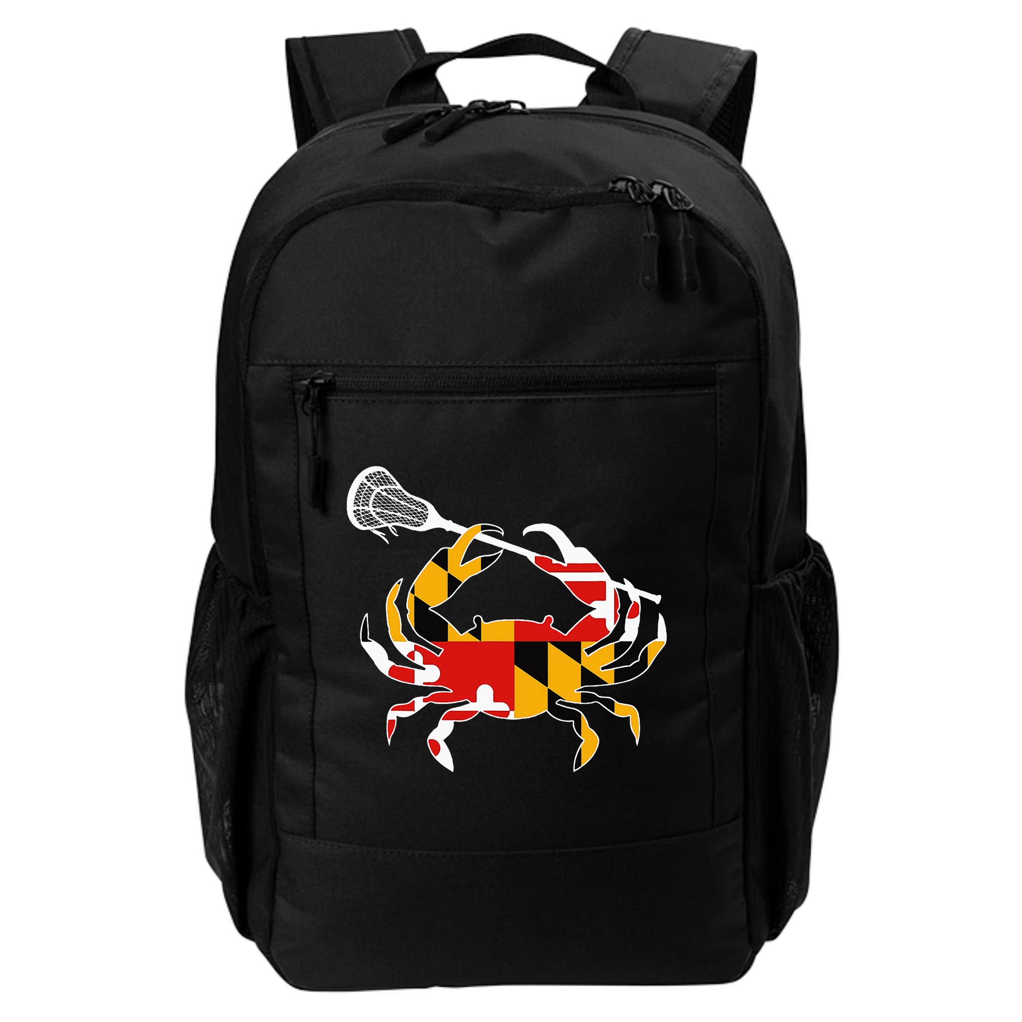 Maryland State Flag Crab Lacrosse Complete Stick Backpack