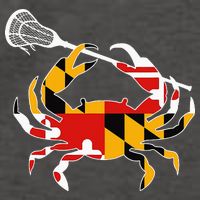 Maryland State Flag Crab Lacrosse Complete Stick Vector Backpack