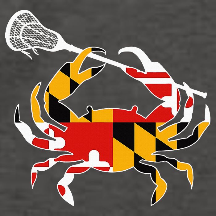 Maryland State Flag Crab Lacrosse Complete Stick Vector Backpack